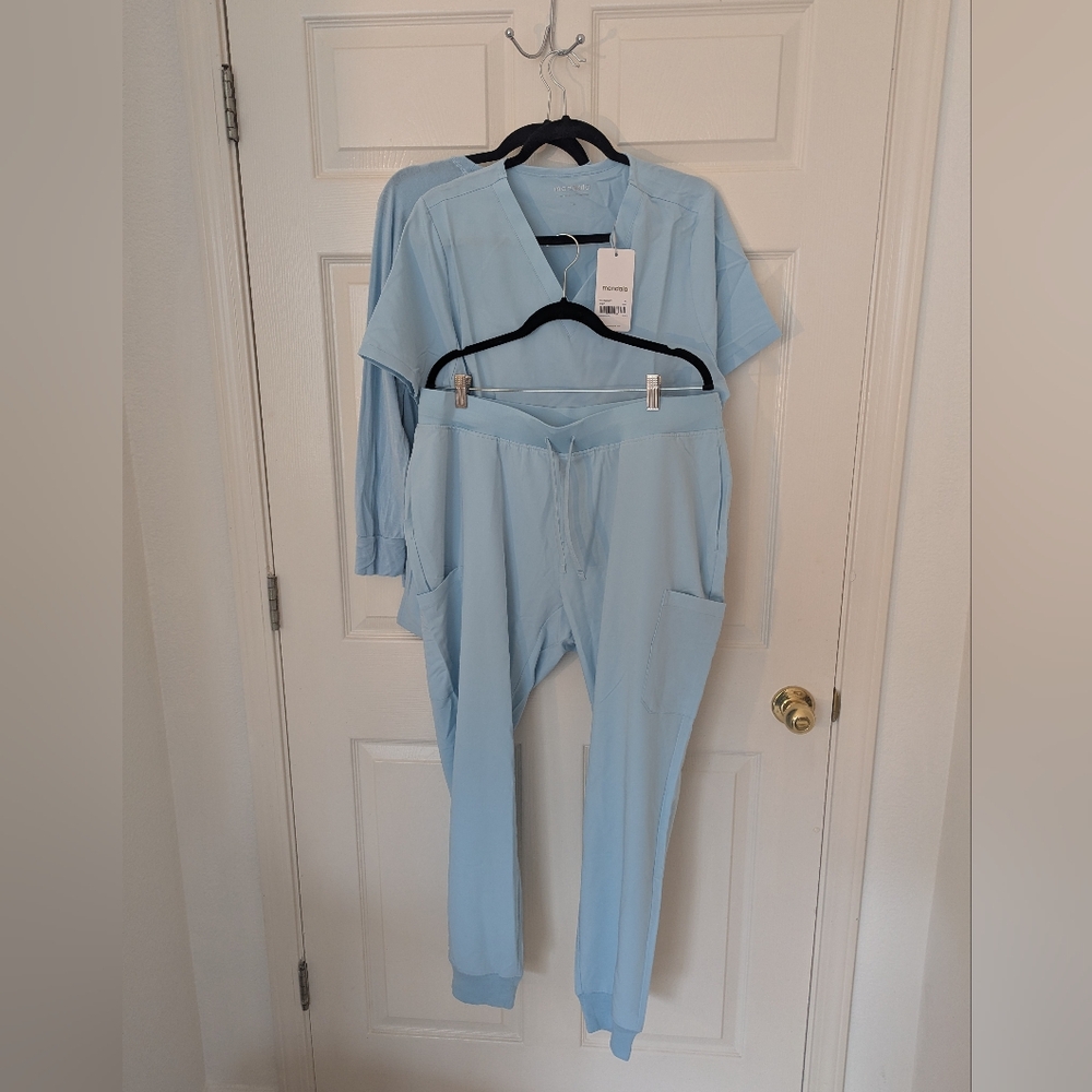 Light Blue Women's Track Jogger Pants
